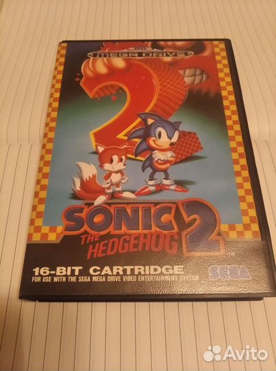 Картридж sega лицензия Sonic 2