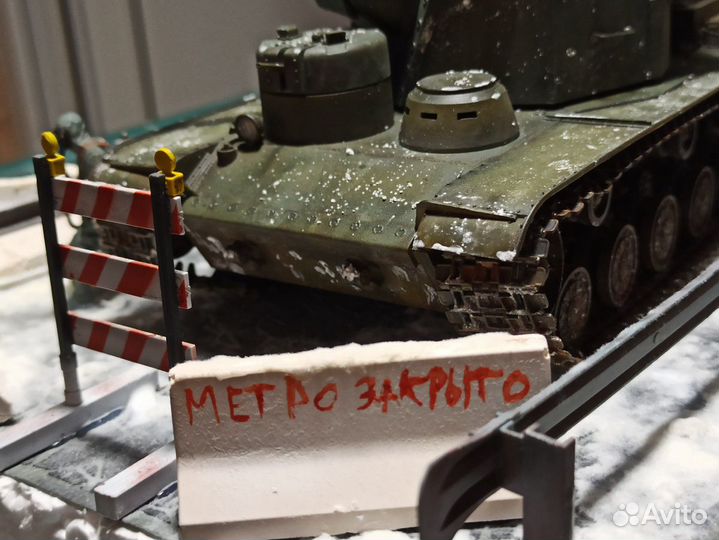 Диорама с танком Кв-5