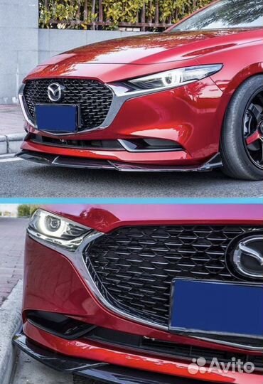 Сплиттер переднего бампера универсальный