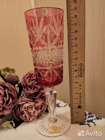 Фужеры немецкий цветной хрусталь