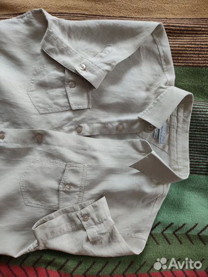 Льняная рубашка женская 50 размер