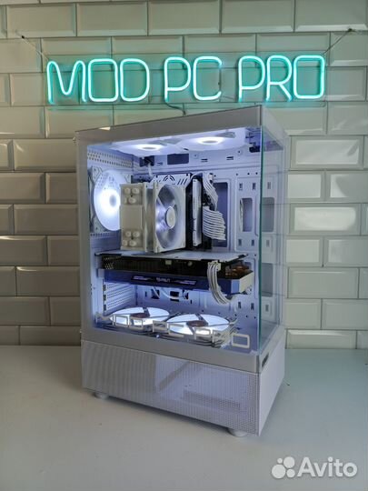 Мощный игровой компьютер белый/Intel