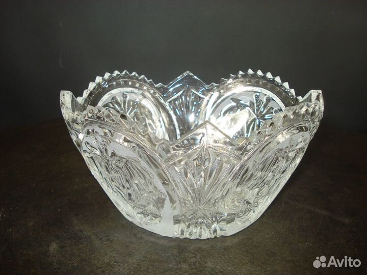 Ваза, конфетница хрусталь стекло СССР
