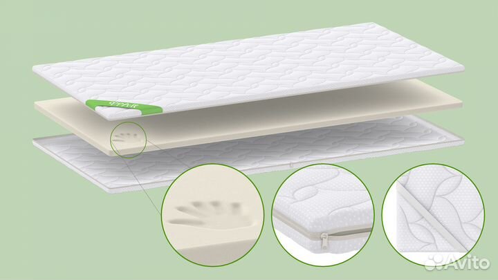 Матрас топпер жесткий