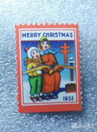 США все 75 марок 1920-1960 Рождество Красный крест