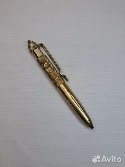 Тактическая ручка золотая