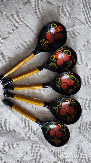 Деревянные ложки хохлома