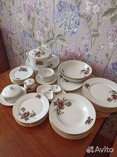 Столовый сервиз гдр на 6 персон новый