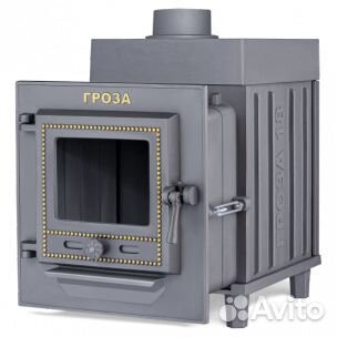 Чугунная печь для бани Гефест Гроза 18М и 24М