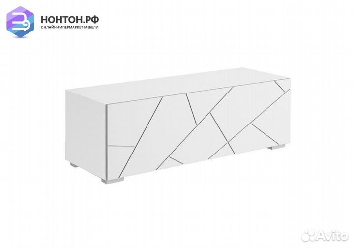 Тумба под тв Гранж тм-003 белый шагрень / матовый