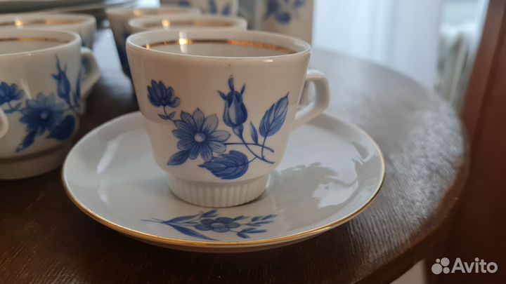 Сервиз ГДР для кофе. Винтаж СССР