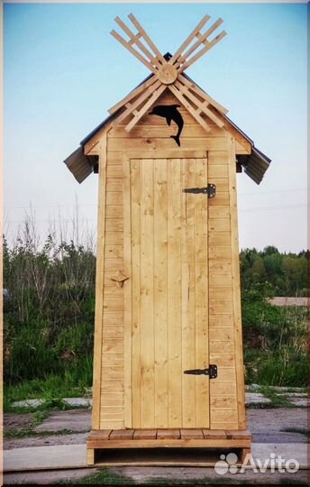 Дачный туалет с кошкой ZRI