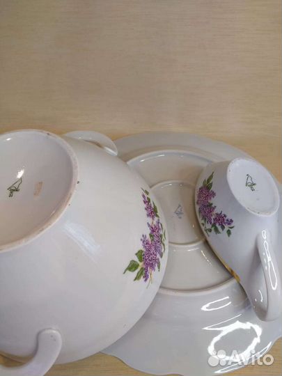 Блюдо Сирень Дулёво