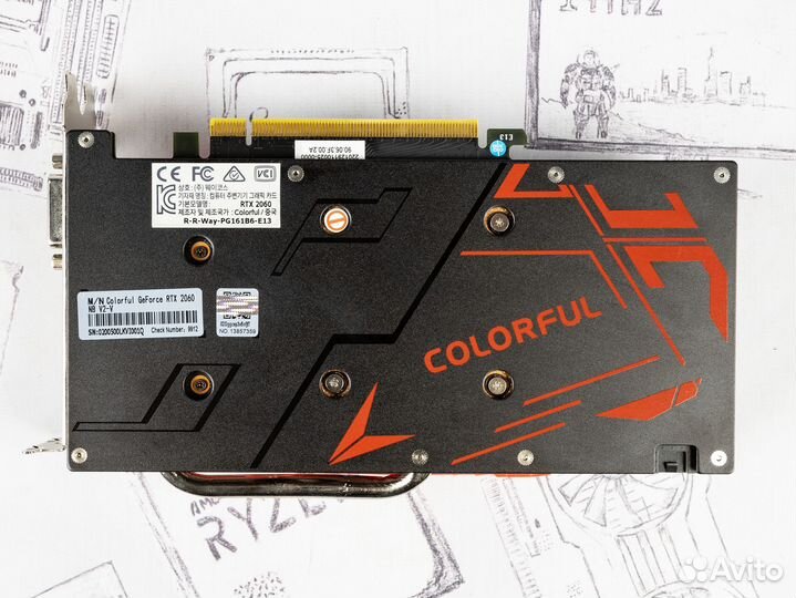 Видеокарта Colorful RTX2060 6Gb