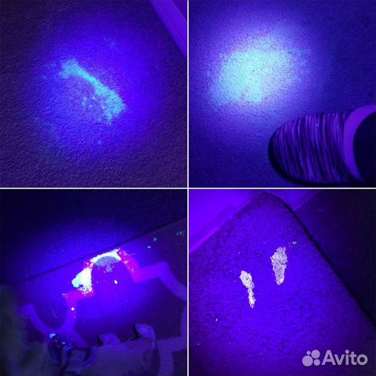 Фонарь ультрафиолетовый 9 диодов 395nm