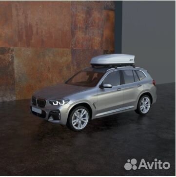 Бокс на крышу nobu drive 430л. Цвет белый