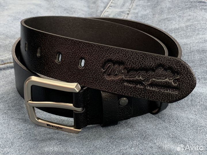 Ремень Wrangler Black Silver