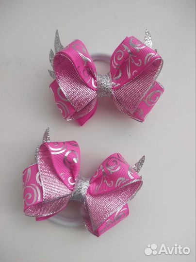 Бантики на резинке пара