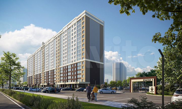 2-к. квартира, 40,2 м², 2/16 эт.