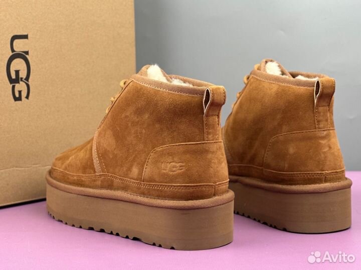 Женские ugg ботинки Ugg Neumel Platform Chestnut