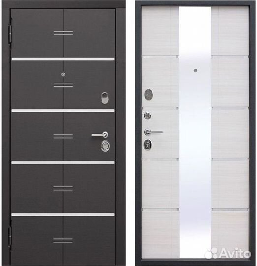 Дверь входная Европа с зеркалом