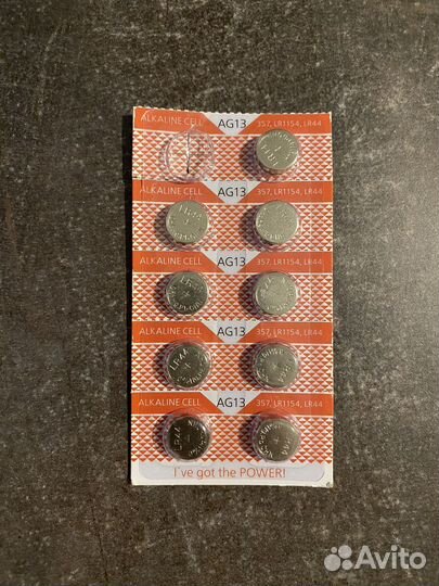 Батарейки LR44 (AG13, 357, LR1154)