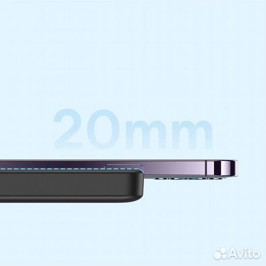 Магнитный внешний аккумулятор повербанк 6000 mАч