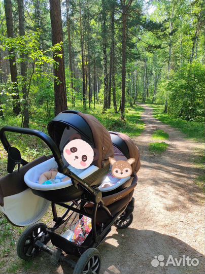 Коляска для двойни 2 в 1