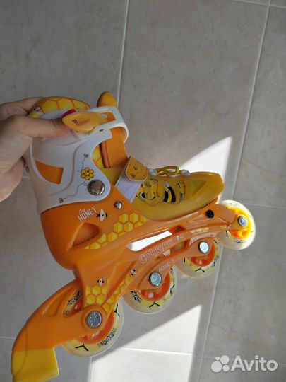 Роликовые коньки детские раздвижные 33-36