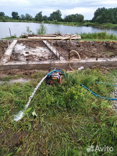 Забивка и прокачка труб(скважина под воду)