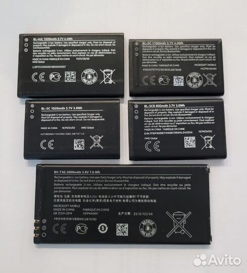 Аккумуляторы к телефонам Nokia (оригинал)