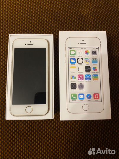 Телефон iPhone 5s, рабочий, полный комплект