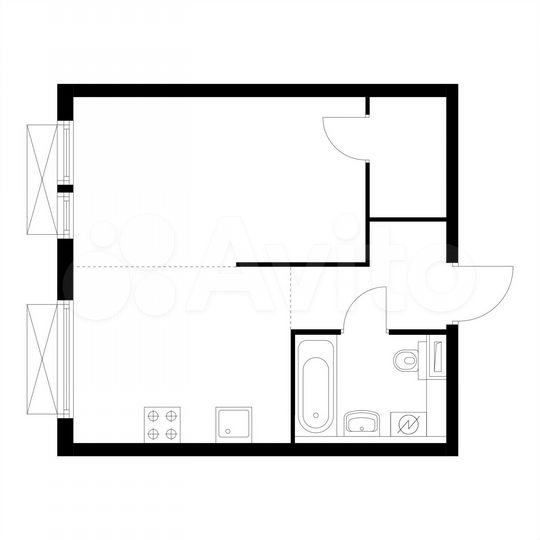 1-к. квартира, 34,2 м², 3/25 эт.