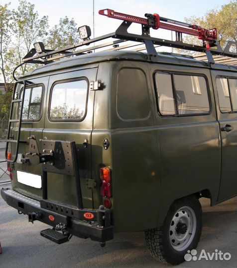 Бампер задний силовой OJ УАЗ Буханка