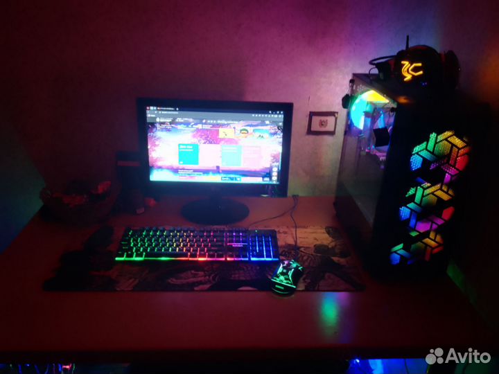 Пк монитор клавиатура мыш наушники
