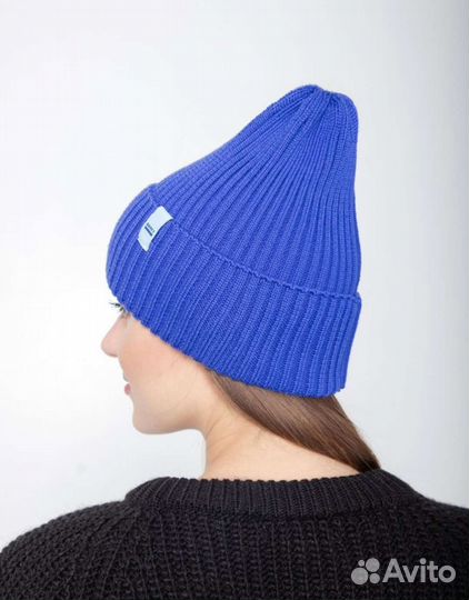 Шапка бини с косынкой комплект женский