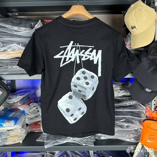 Stussy кубики футболка