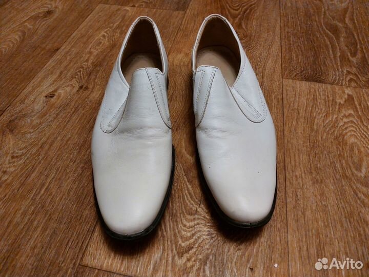 Туфли белые вмф, кожаные