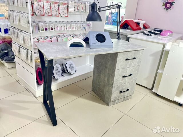 Маникюрный стол #22 серый