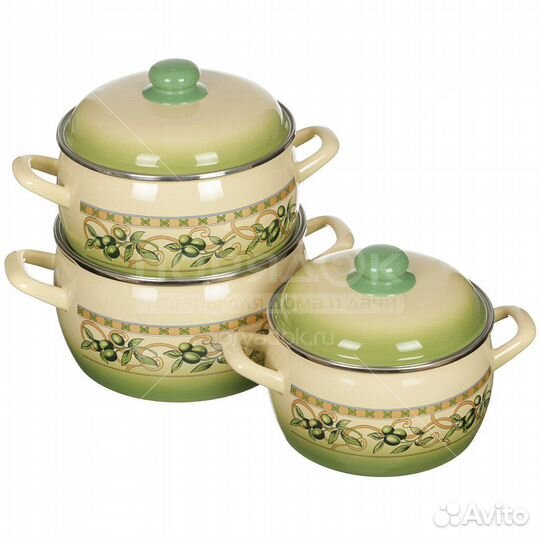 Эмалированные наборы кастрюль Метрот Сербия и др