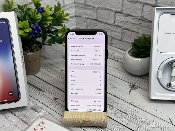 iPhone X, 256 ГБ