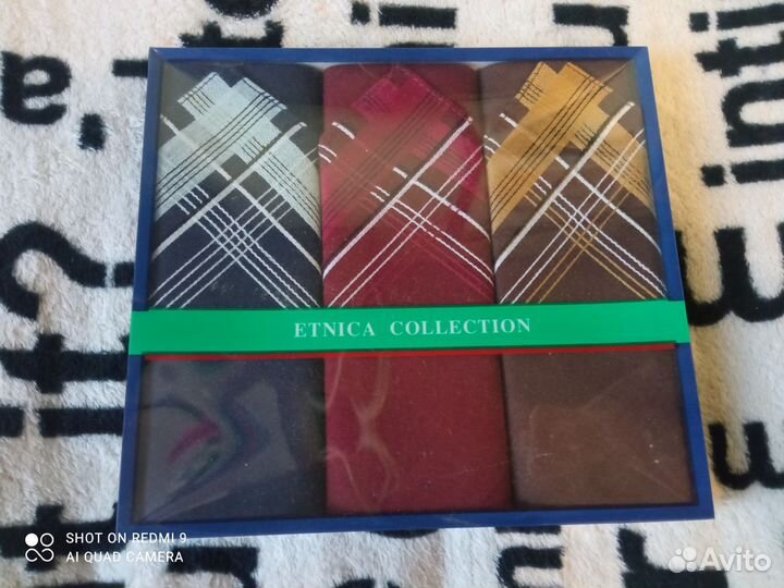 Набор мужских носовых платков подарочный