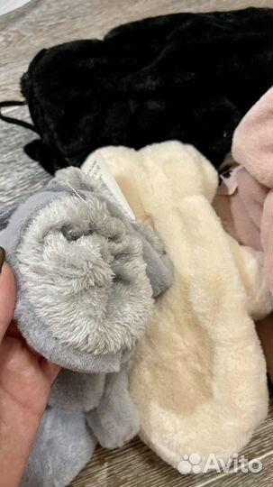 Варежки новые из эко меха