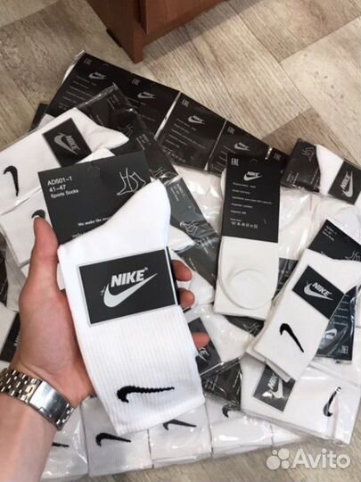 Nike socks/ Белые носки найк