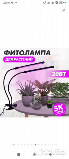 Фитолампы 2 и 4 лампы