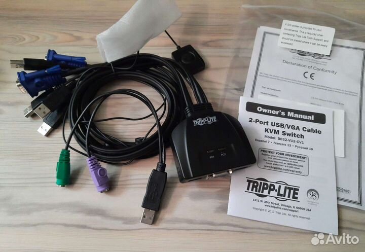 Коммутатор Tripp-lite B032-VU2-CV1