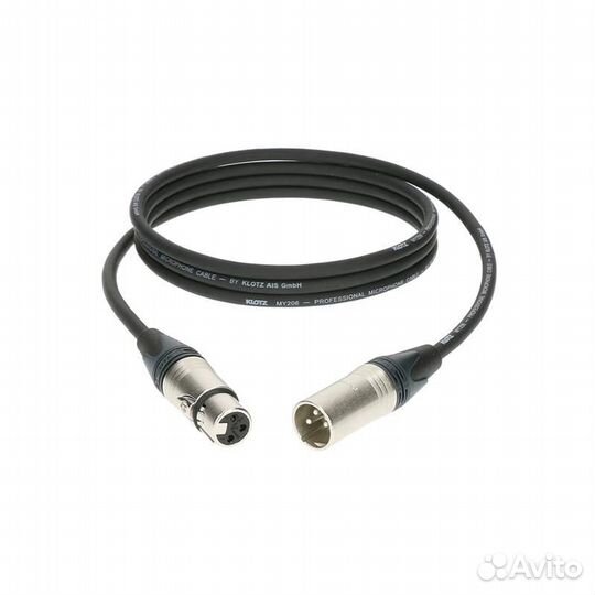 Микрофонный кабель XLR 3,5m klotz MY206 (m to f)