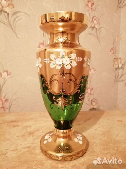 Ваза для цветов богемия Рококо Чехия