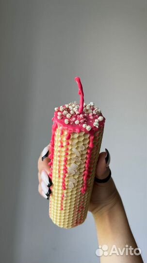 Свечи из вощины ручной работы