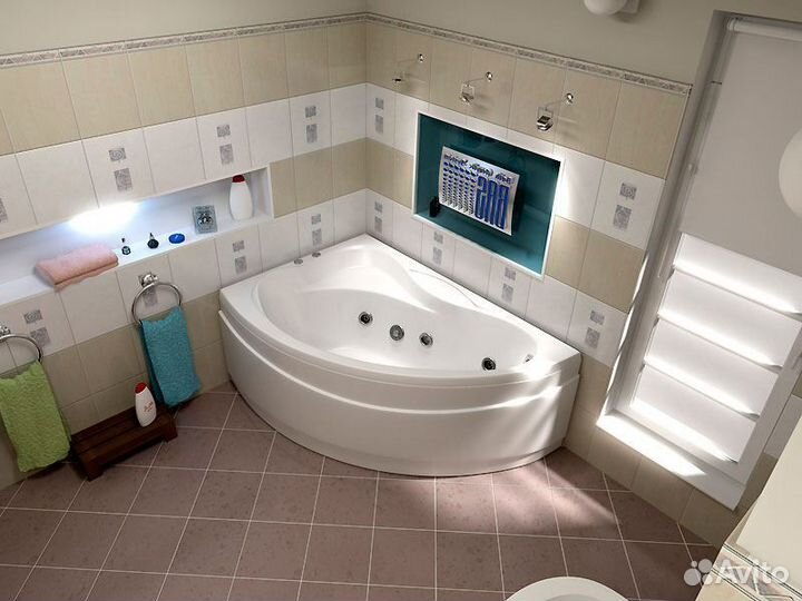 Ванна акрил 150х90 BAS Вектра 110561 левая на кар